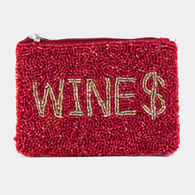 Load image into Gallery viewer, Wines Seed Beaded Coin Purse
