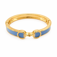 Load image into Gallery viewer, Derby Horse Bit Color Hinge Cuff Bracelet
