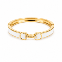 Load image into Gallery viewer, Derby Horse Bit Color Hinge Cuff Bracelet
