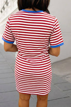 Load image into Gallery viewer, Stripe T Shirt Dress| S-XL
