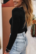 Load image into Gallery viewer, Solid Scoop Neck Long Sleeve Top
