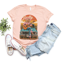 Load image into Gallery viewer, Dolly | Truck | Sunset | Nashville | Country | Peach Tshirt
