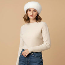 Load image into Gallery viewer, Plush Faux Fur Round Winter Beret Hat
