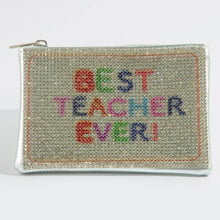 Load image into Gallery viewer, Best Teacher Ever Pave Coin Purse

