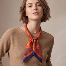 Load image into Gallery viewer, Abstract Printed Bow Knot Fabric Scarf Magnetic Necklace
