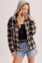 Load image into Gallery viewer, ZIPPER FRONT QUILTED PUFFER VEST CONTRAST HOODIE VEST
