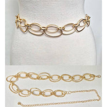 Load image into Gallery viewer, Layered Oval Link Waist Chain Belt
