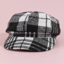 Load image into Gallery viewer, Tartan Plaid Eight Panel Newsboy Cap
