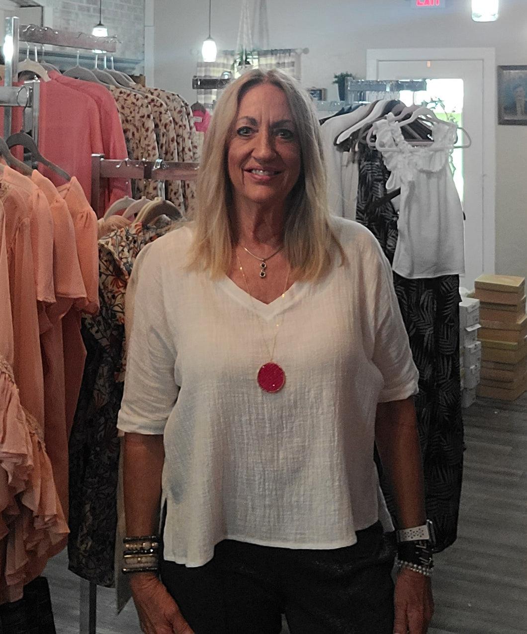 White Gauze Top