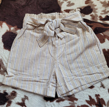 Load image into Gallery viewer, Striped Paper Bag Shorts

