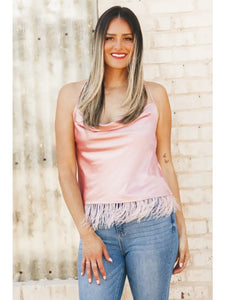 Rose Feather Top