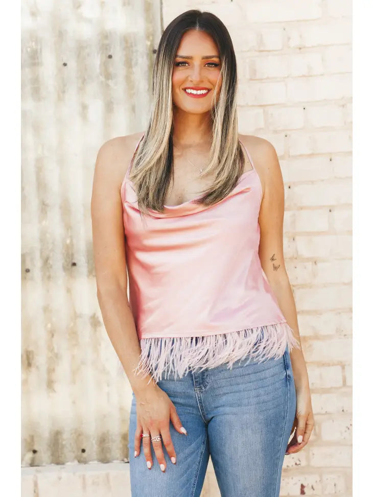 Rose Feather Top