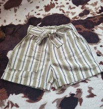 Load image into Gallery viewer, Striped Paper Bag Shorts
