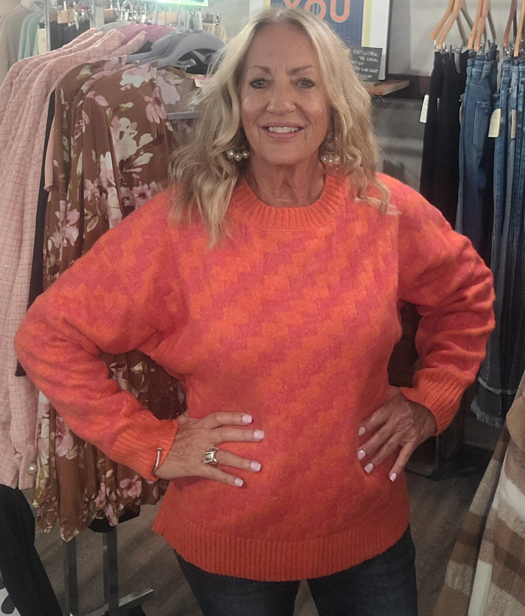 Zig Zag Sweater (Curvy)