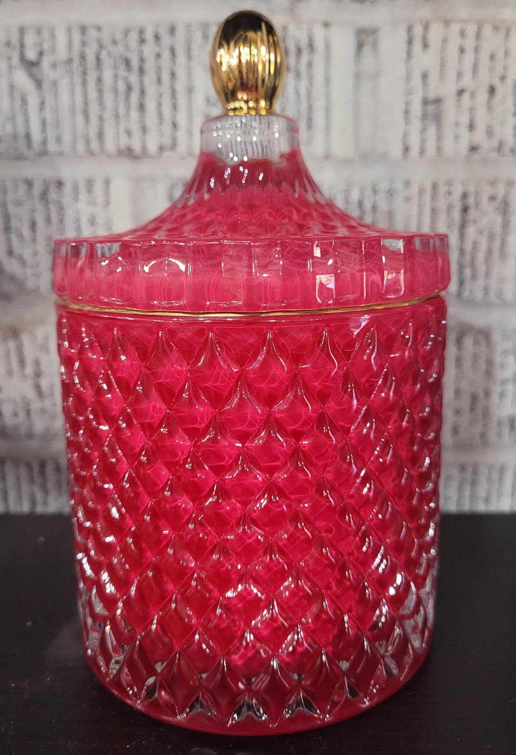 16 oz Christmas Jar w/lid candle