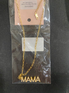 Mama Drop Pendant Necklace