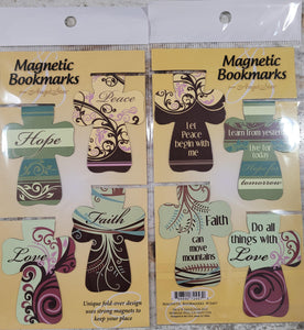 Cross Magnetic Bookmarks (Set of 4)