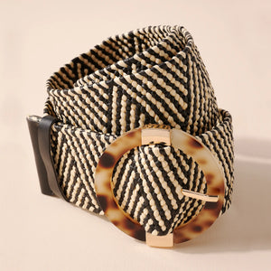 Buckle Straw Belt